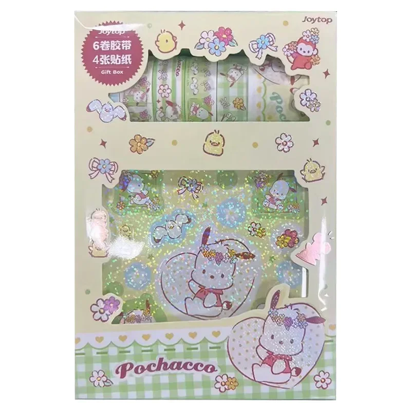 Joytop Sanrio Kuromi Cinnamoroll taśma do naklejania zestaw podarunkowy studenta urocze konto kreskówka ręka Diy dekoracja na prezent