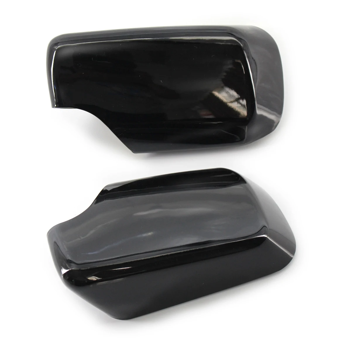 

Durable Pair Rear View Mirror Covers For-BMW E46/E39 3/5 Series Gloss Black