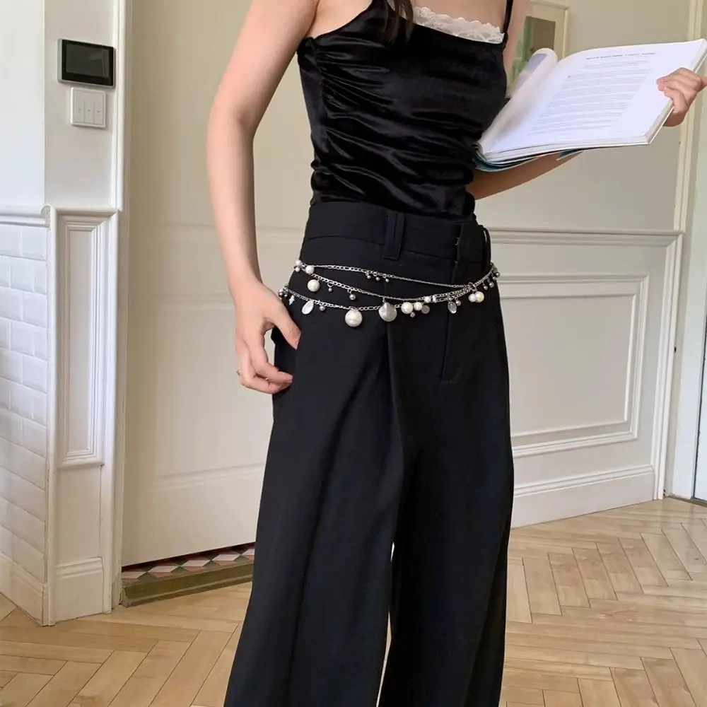 メタルボウパールウエストチェーンラブペンダントヨーロッパアメリカンスタイルフレッシュウエストチェーンマイノリティデザイン韓国スタイル