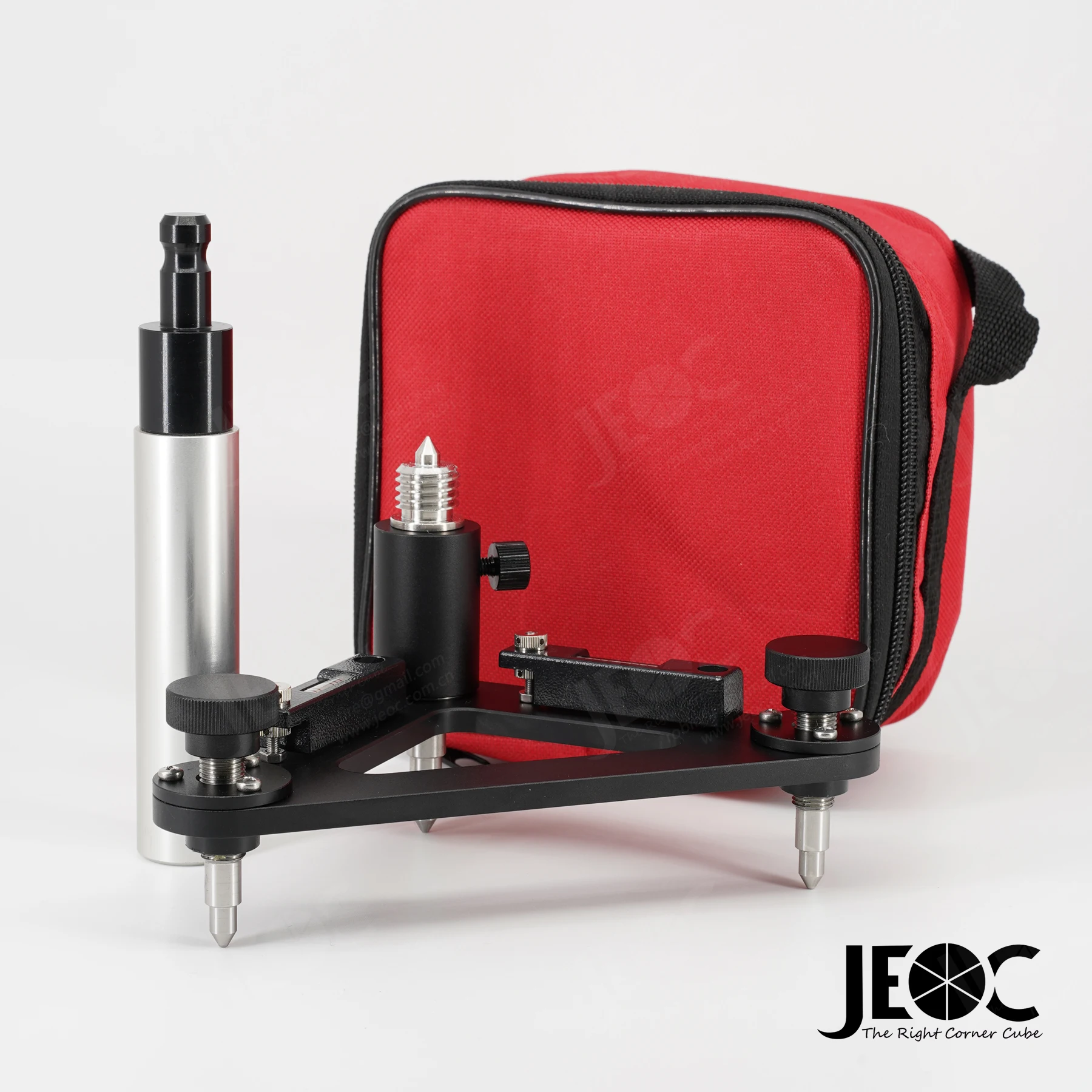 JEOC Tribrach Set with extension Rod for Prism and Tablet, Land Surveying Accessories.