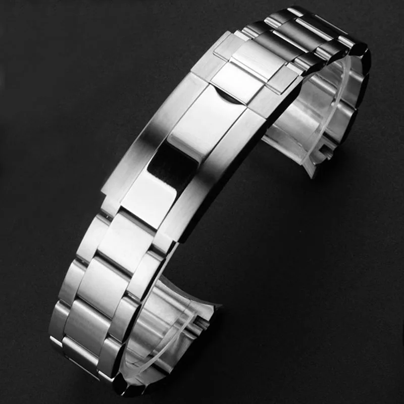 Watch Bracelet for Rolex Daytona Water Ghost Submariner Watch Accessories Band Chain 20mm 904 Solid Stainless Steel Watch Strap