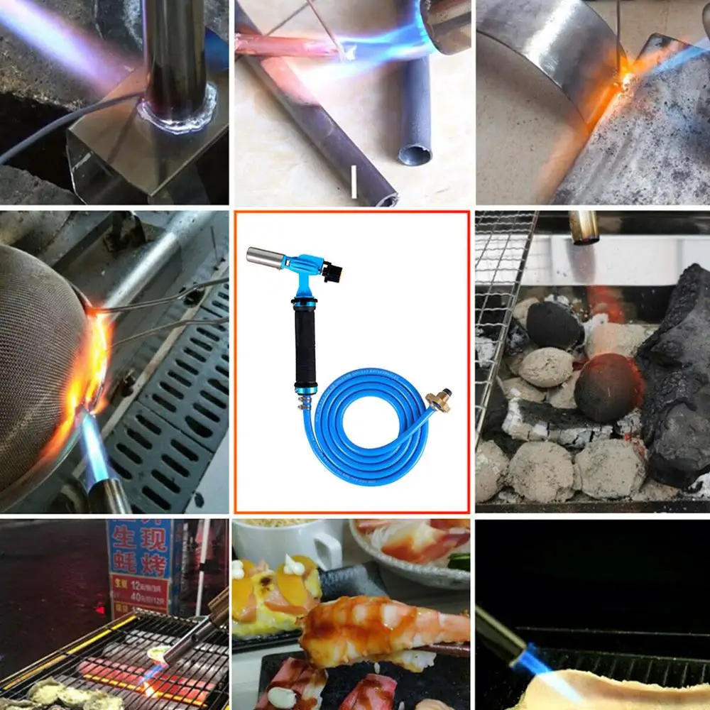 Gas Plumbing Turbo Burner Torch Propane Soldering Brazing Welding Torch 3M Hose