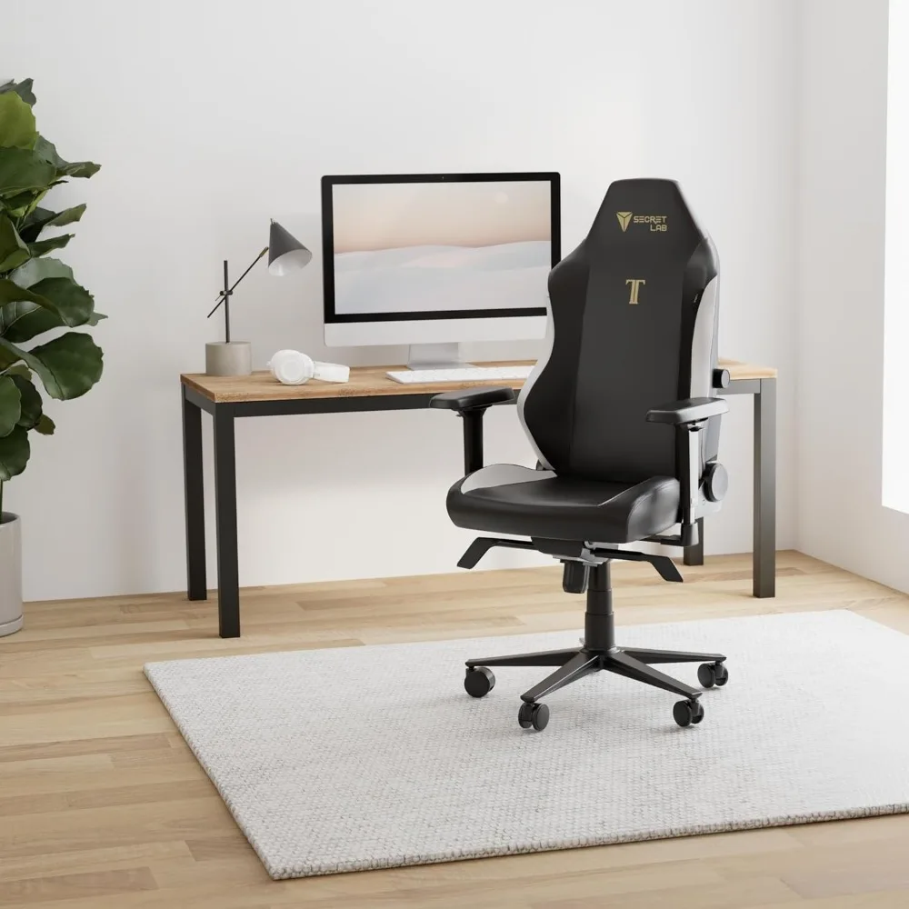 Ergonomic & Heavy Duty Computer Chair with 4D Armrests, Magnetic Head Pillow & Lumbar Support - Big and Tall 395 lbs