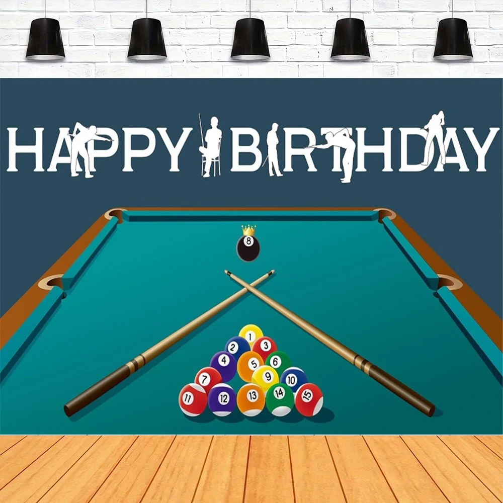 Billiard Pool Balls Photography Backdrop