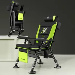Lying Down Fishing Chair All Terrain Multifunctional Outdoors Fishing Chair Foldable and Portable Small European Style 캠핑용 의자