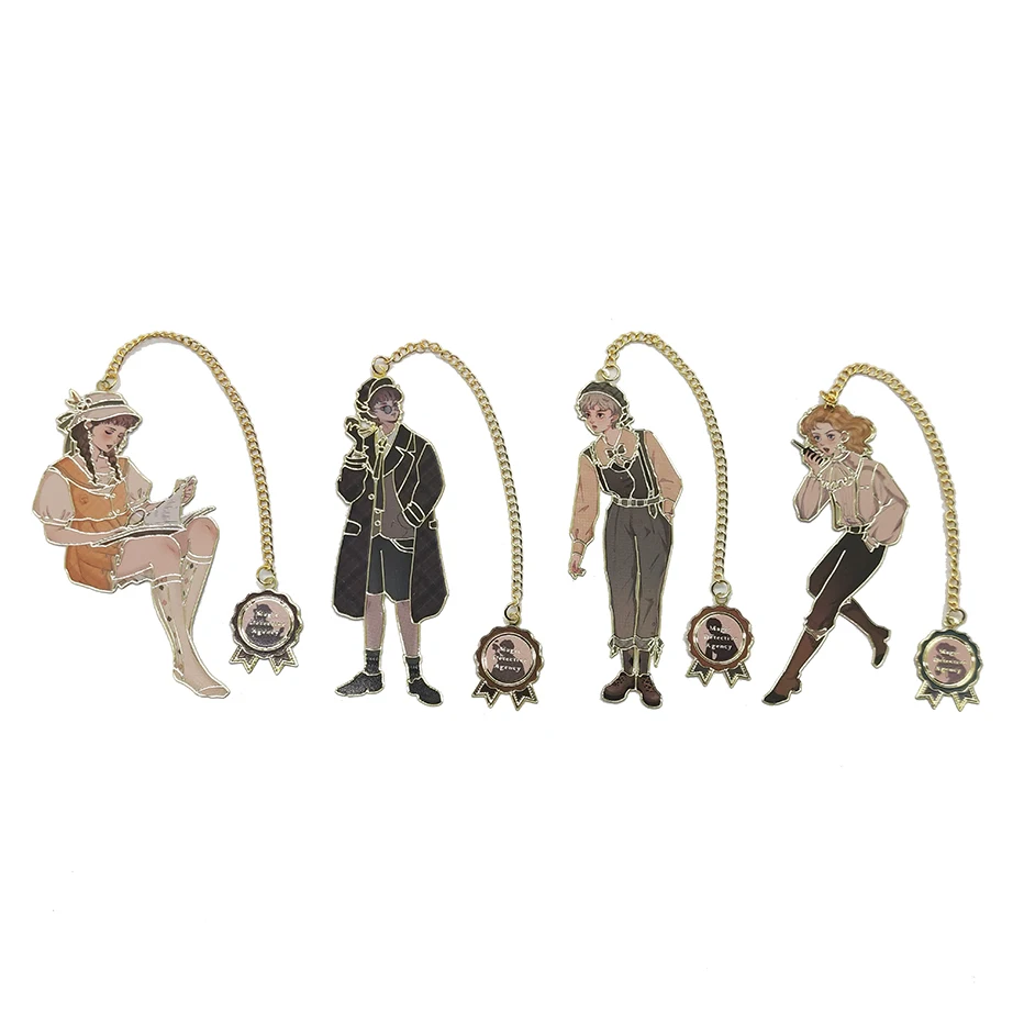 Magic Detective Brass Metal Bookmark Pendant Bookclip Metal Page Mark Student Bookfriend Gifts Stationery School Office Supplies