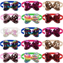 50/100pcs Sequin Style Pet Puppy Ties Dog Accessories Pet Dog Bow Tie Bowknot Dog Bowtie Collar Pet Dog Grooming Product