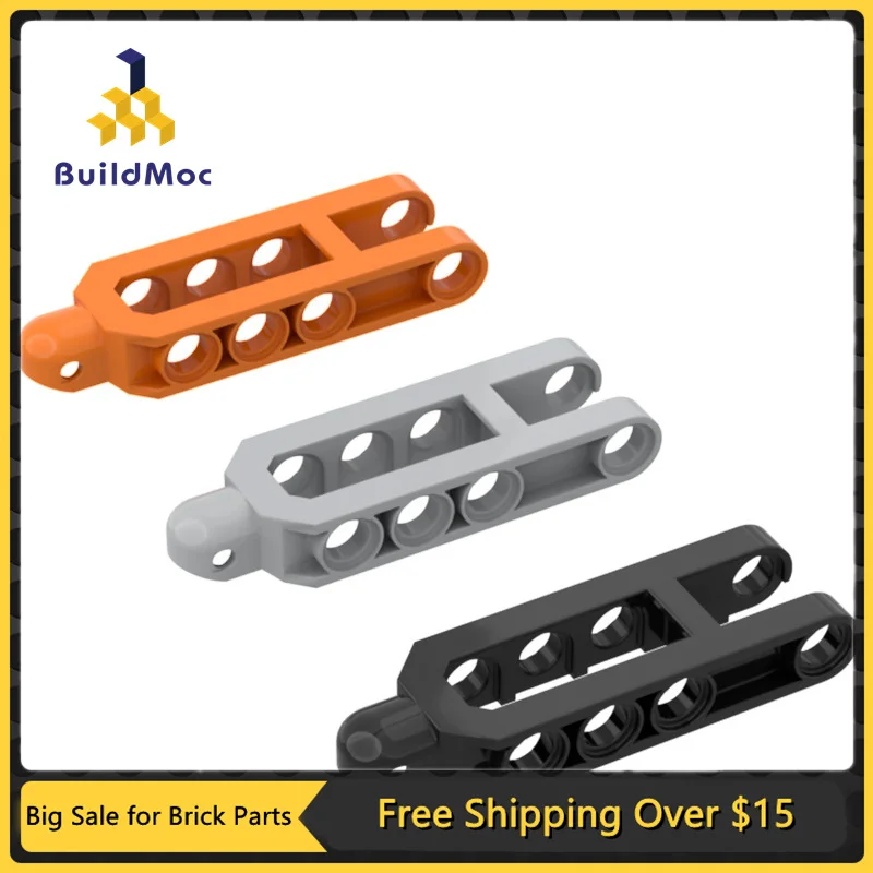 10Pcs MOC Parts 32195 High-tech Steering Arm 6.5 x 2 Compatible Bricks DIY Assmble Building Blocks Particle Kid Puzzle Toy Gift