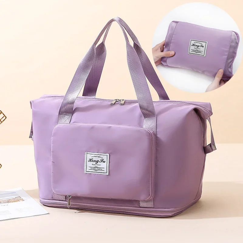 

Foldable Travel Bag Female Portable Large Capacity Maternity Storage Short DistanceTravel Duffel Swim Fitness Bag Bolsos Grandes