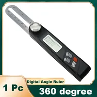 Stainless Steel Digital Angle Ruler Protractor Gauge T Bevel 360 Degree Electronic Level Digital Angle Finder Measuring Tool