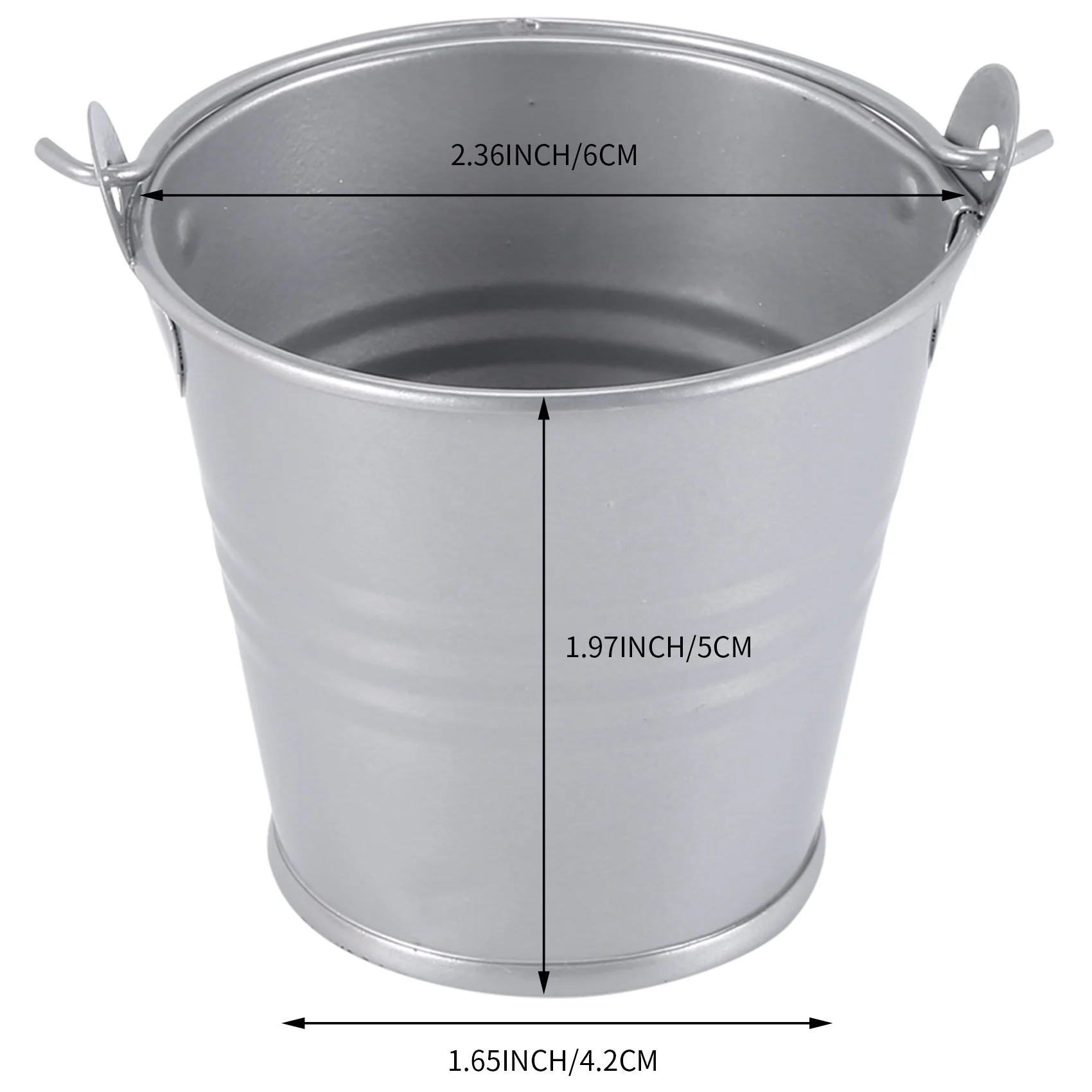 

12Pcs Planter For Flowers Mini Buckets Metal Table Decoration (Random Color)-[A04I Tools]