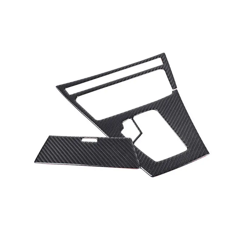 Car Soft Carbon Fiber Center Control Gear Shift Panel Frame Cover Trim 2pcs LHD/RHD For BMW X3 E83 2006 2007 2008 2009 2010