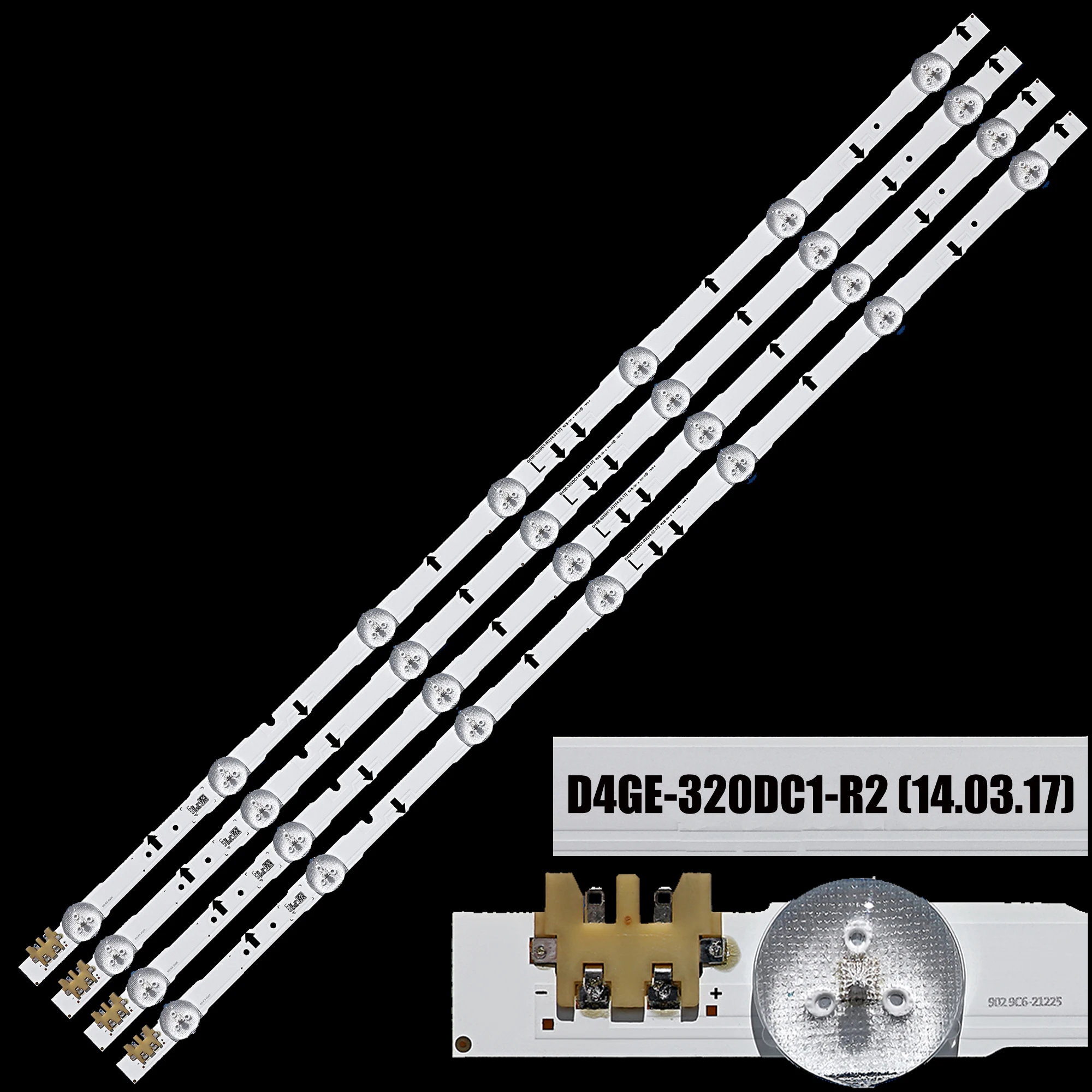 LED Backlight strip 7 lamp voor UE32H6400AK UE32H6400AW UE32H6410AU UE32H6200AY UE32H6230AK UE32H6270AS D4GE-320DC1-R2