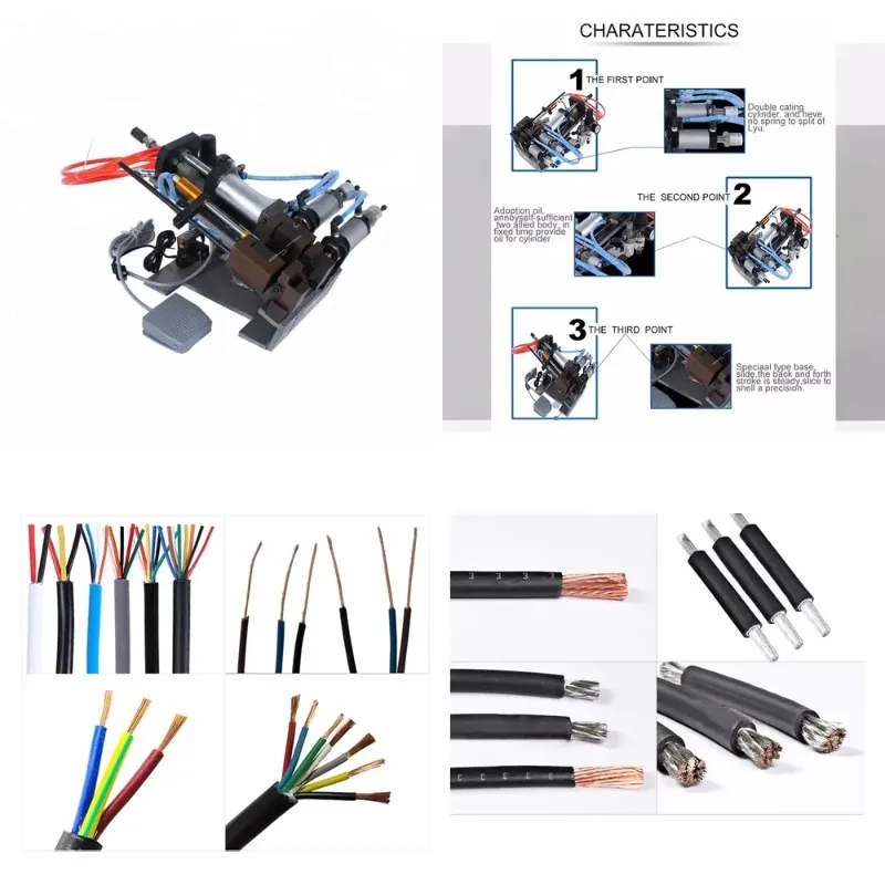 Hot saleX-S002 Semi-Automatic Horizontal Pneumatic Stripping Machine, Bevel Type Stripping Machine