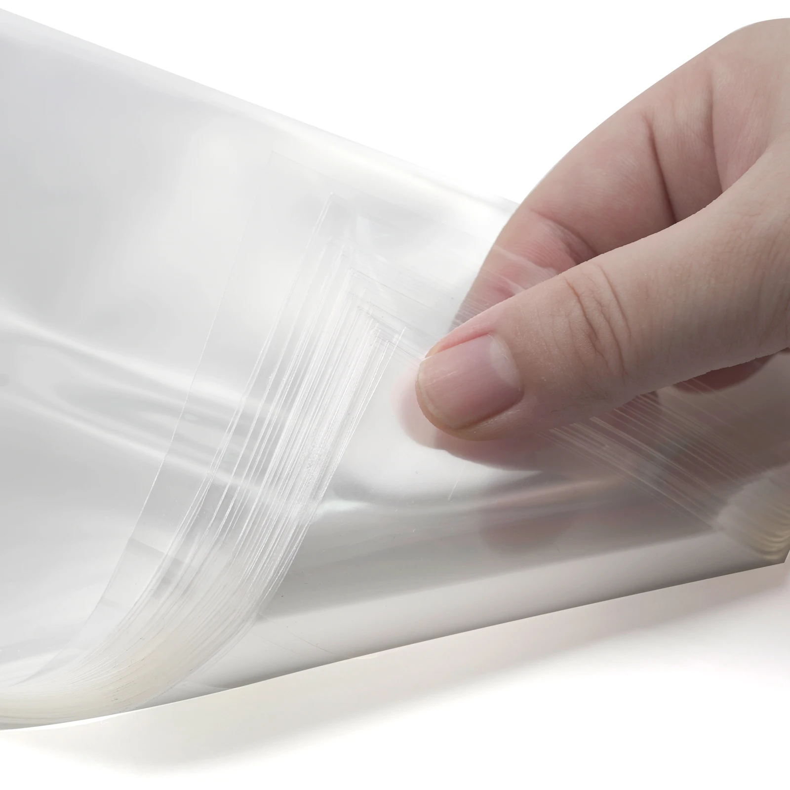 100 أكمام خارجية شفافة قابلة للإغلاق 4 مل CD لمجموعة أقراص مضغوطة مقاس 5 بوصات / 2 أقراص