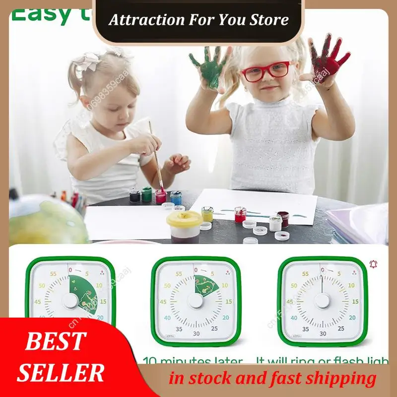 Hot Selling 60Minute Visual Timer With Protective Case,Dinosaur Disk Timer For Kids And Adults,Silent Countdown Time Management