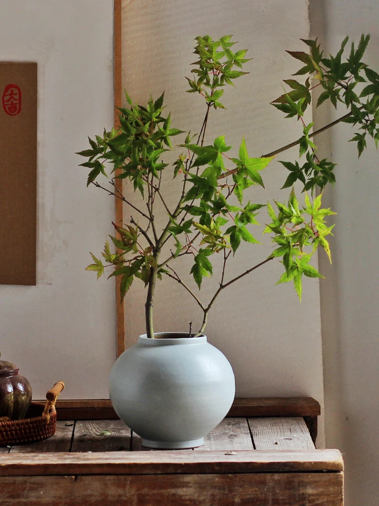 Imagem -05 - Terracota Terracota Vaso Cerâmico Vaso de Flores Decorativas para Casa Mesa Decoração da Sala Prateleira