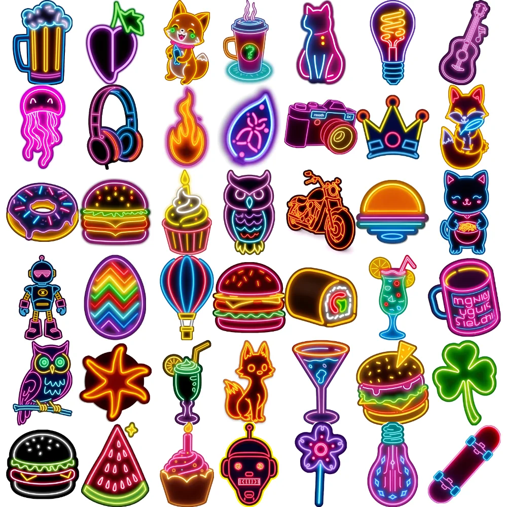

63pcs Temporary Tattoo Owl Temporary Tattoo Stickers Burger Doughnut Waterproof Long-lasting Body Stickers Hat For Shoulders