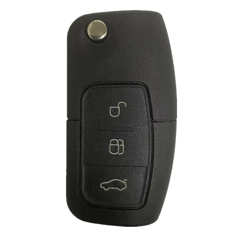 3 Buttons Car Remote Smart Key Shell Case For Ford Focus Mk2 Mk3 Mk4 Fiesta 2 3 Mondeo Ranger Fusion C S HU101/FO21 Blade