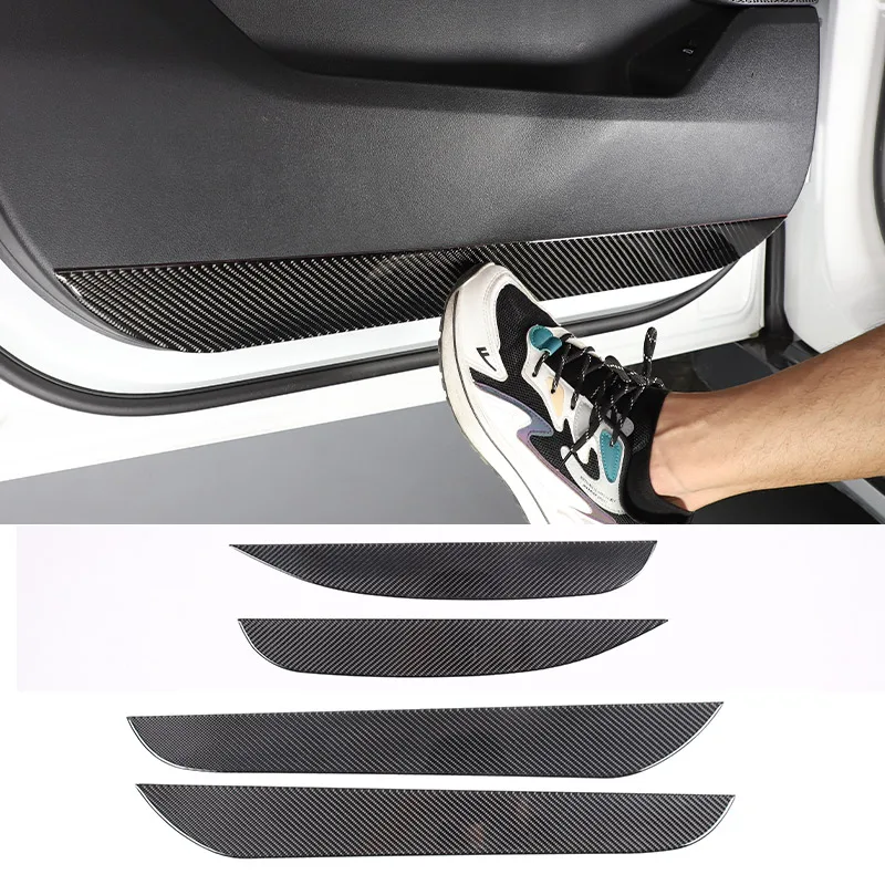 

For BMW X1 IX1 U10 U11 2023-2024 Soft Carbon Fiber Car Door Anti-Kick Panel Sticker Trim Interior Accessories