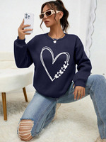 The Great Love At The Edge Of Butterflies Design Sweatshirt Women Fleece Crewneck Clothes Street Autumn Pullover Soft Sportswear