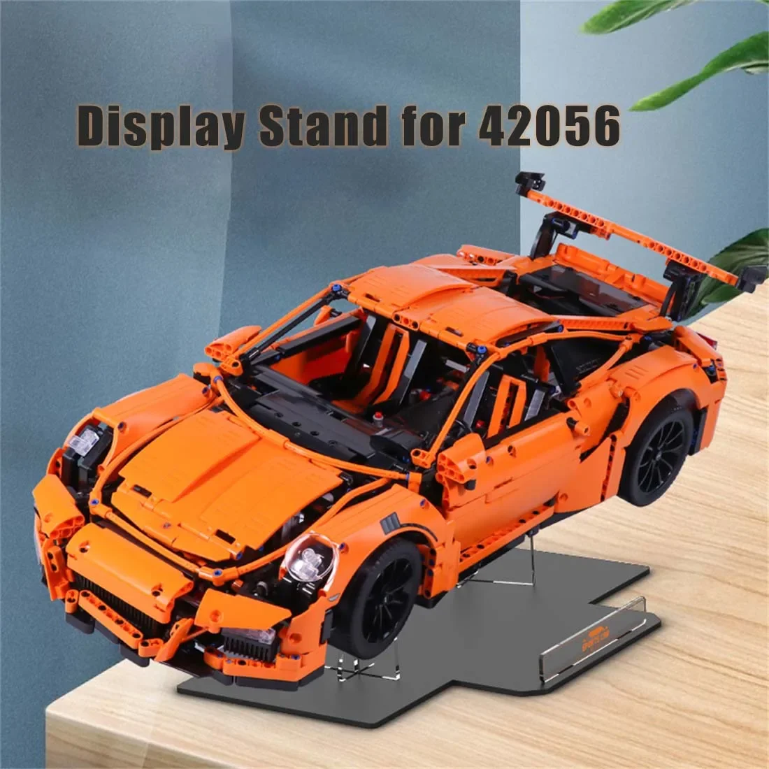 Imagem -03 - Acrílico Display Stand para Lego High-tech 42056 Gt3 rs Super Carro de Corrida Brinquedos Blocos de Construção Apenas