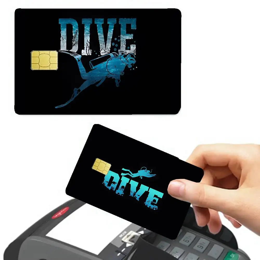 Dive Scuba Diving 100% Hot Sale Amine Credit Debit Bank Card Bus Card Film Skin Sticker