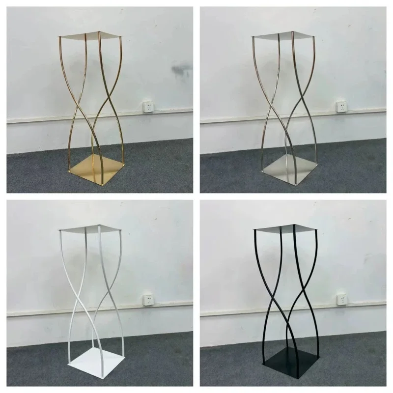 10pcs 35 Inches Gold Metal Flower Stand Vase, Table Centerpiece Rack for Wedding Party Holiday Event Home Table Decoration