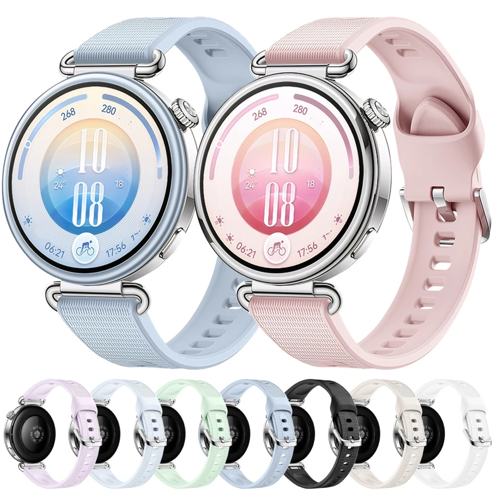 Original Silicone Strap For Huawei Watch GT 7 41mm Sport Band Quick Fit 18mm Watchband For Huawei GT7 GT6 GT5 GT4 Women Bracelet