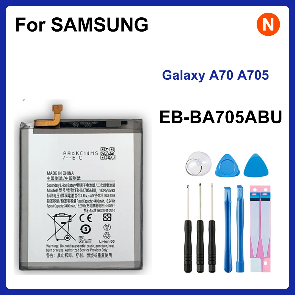 EB-BA705ABU 4500mAh Replacement Battery For SAMSUNG Galaxy A70 A705 SM-A705 A705FN SM-A705W Batteries+Tools