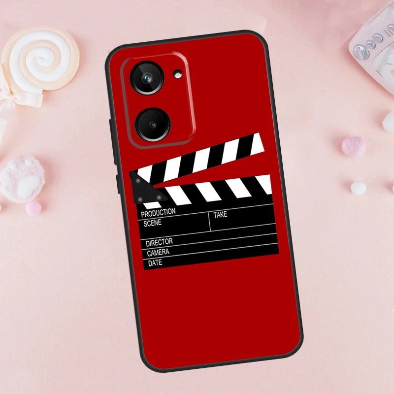 Film Clapperboard For Realme 9 10 11 12 Pro Plus GT5 GT Neo5 C21Y C25s C30 C31 C33 C35 C51 C53 C67 C55 Case