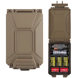 Tactical Battery Storage Box Modular Molle Hunting Vest Carry 18650/AAA/CR123A/18350 Battery Holder Case Accessories