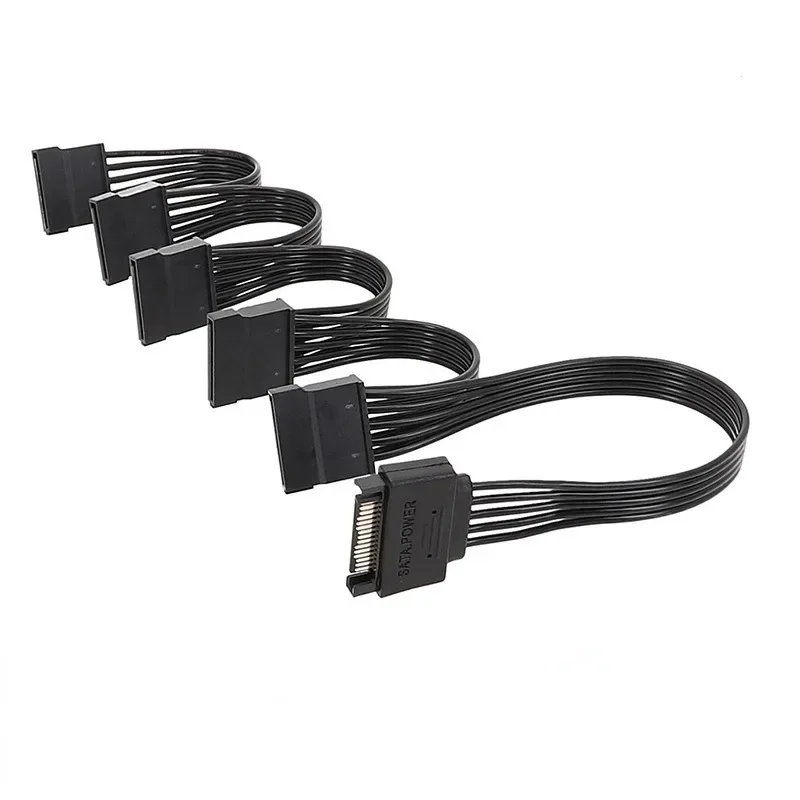 Cable de extensión 8AWG Sata 15PIN 15Pin a divisor para fuente de alimentación de discos duros de computadora de juegos