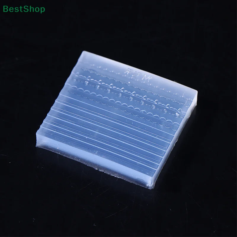 💦 Forma silikonowa 3D do zdobienia paznokci, wzór kokardki i koronki, do samodzielnego tworzenia dekoracji paznokci, przezroczysty szablon do manicure