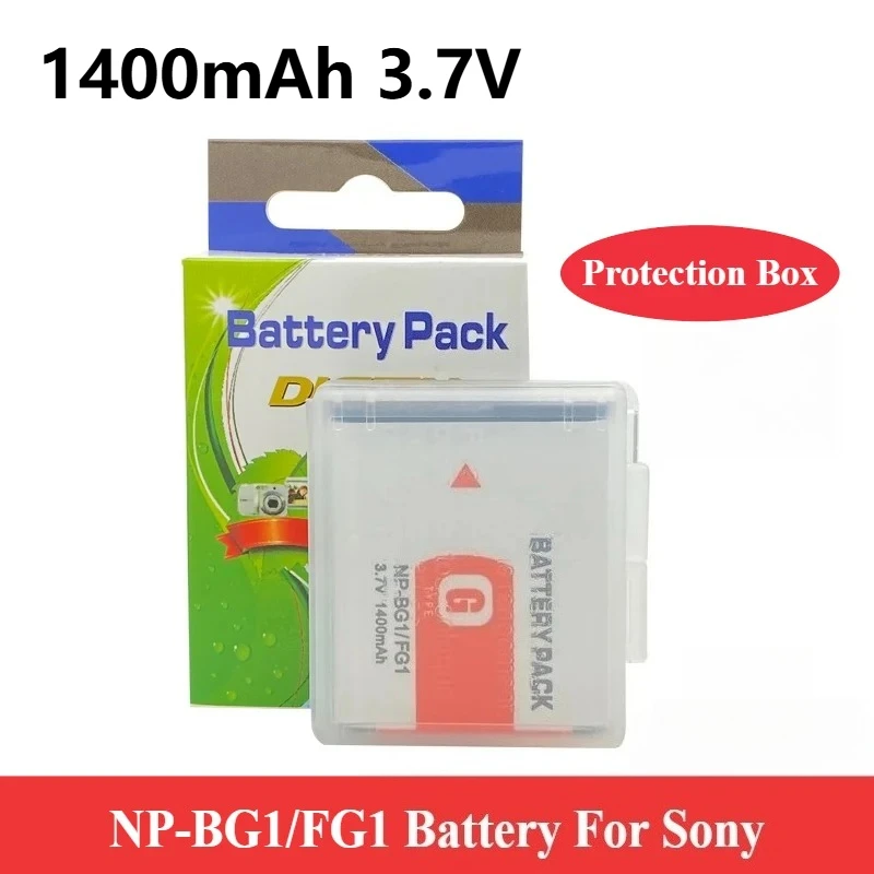 3.7V 1400mah NP-BG1/FG1 Battery FG1 DSC T20 T100 HX30 W120 W125 W130 W150 W170 W200 W210 W220 W230 W290 Digital Batteries