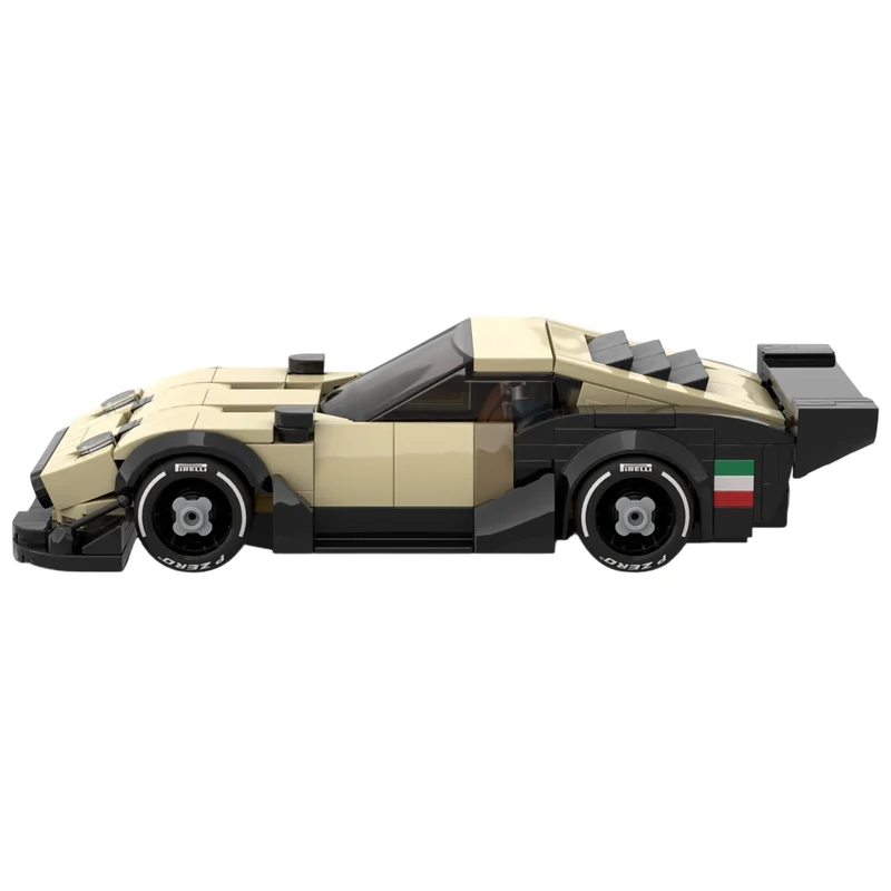 MOC Building Blocks 1971 Sports Car High Performance Detailed Realistic DIY Assembly Brick Set Desktop Collectible Display