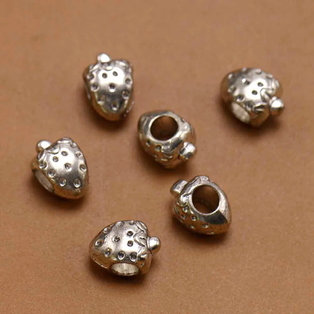 

20pcs Alloy Strawberry Jewelry Accessories Cute Pendant Charms DIY Earring Making Kit for Necklaces Bracelets Keychains Craft