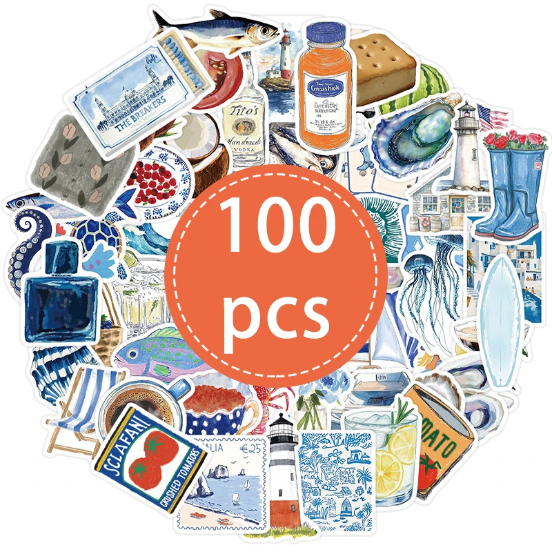 100PCS Blue Ocean S…