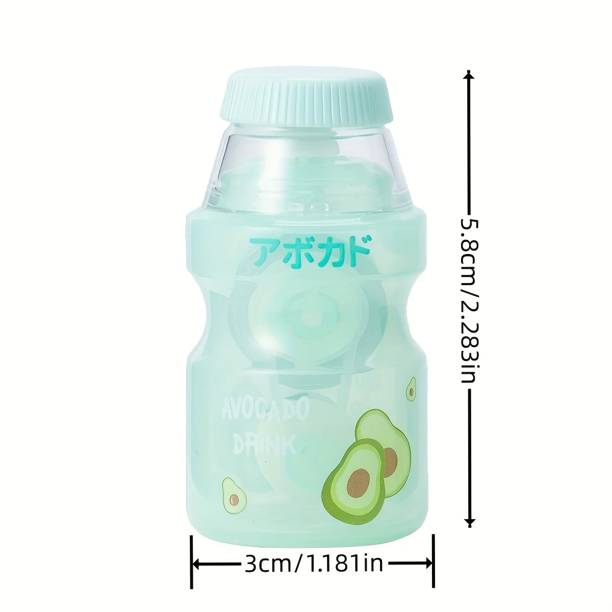 2-Pack of Randomly Colored Drink-Shaped Correction Tapes, Yogurt Bottle-Shaped Correction Tapes, Three Flavors, Cute and Fun Stationery, Holiday Small Prizes, Great Gift Items