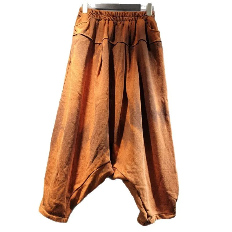 Tannt calça feminina moda solta denim calças cruzadas 2025 novo casual de cintura alta longo combinar todas as calças femininas preto vermelho verde