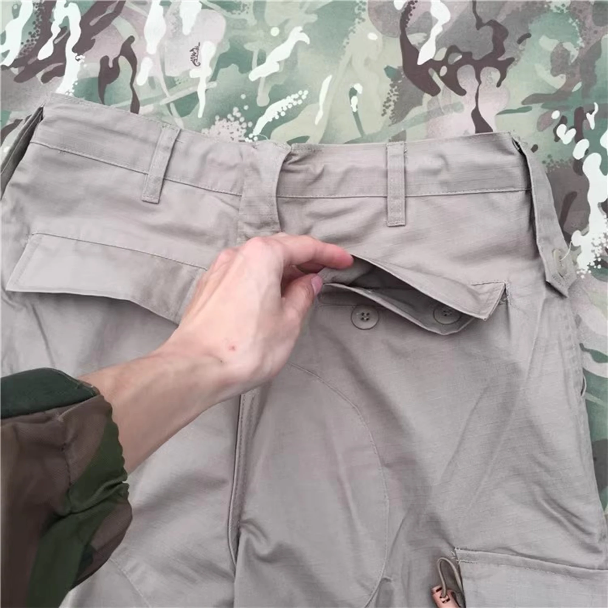 ACU Army Combat Uniform khaki Military Fans PMC Tactical combat Style Training Shooting  Outdoor sports Suit Long sleeved+ pants