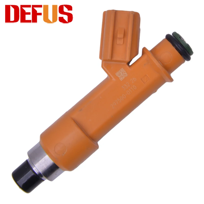 

DEFUS 4PCS Cars Spare Parts Fuel Injector 297500-0110 for Mazda 2/Subaru STELLA/Toyota Camry OEM 16600-KA340 23250-0M010 03-07