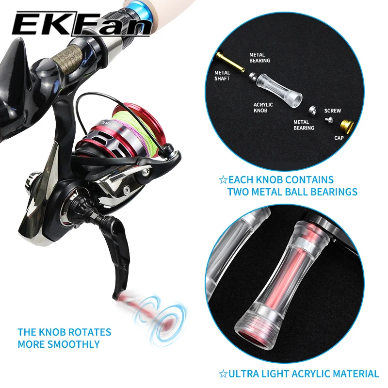 ekfan-52mm-screw-in-spinning-fishing-reel-power-handle-for-shi-dai-1000-2000-series-threaded-interface-acrylic-single-knob