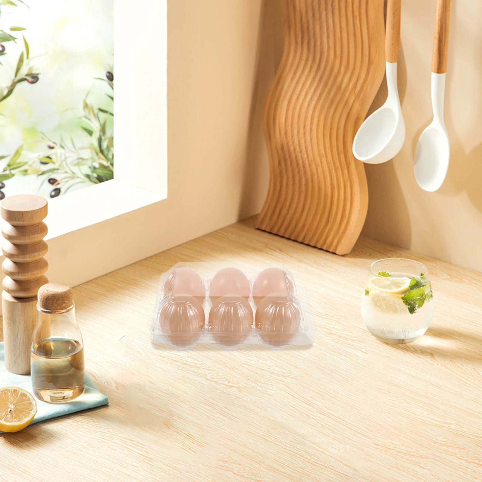 

40Pcs Egg Tray Plastic Stackable Reusable Transparent Egg Storage Container for Kitchen Fridge Organizer Party Favor Box Chicken