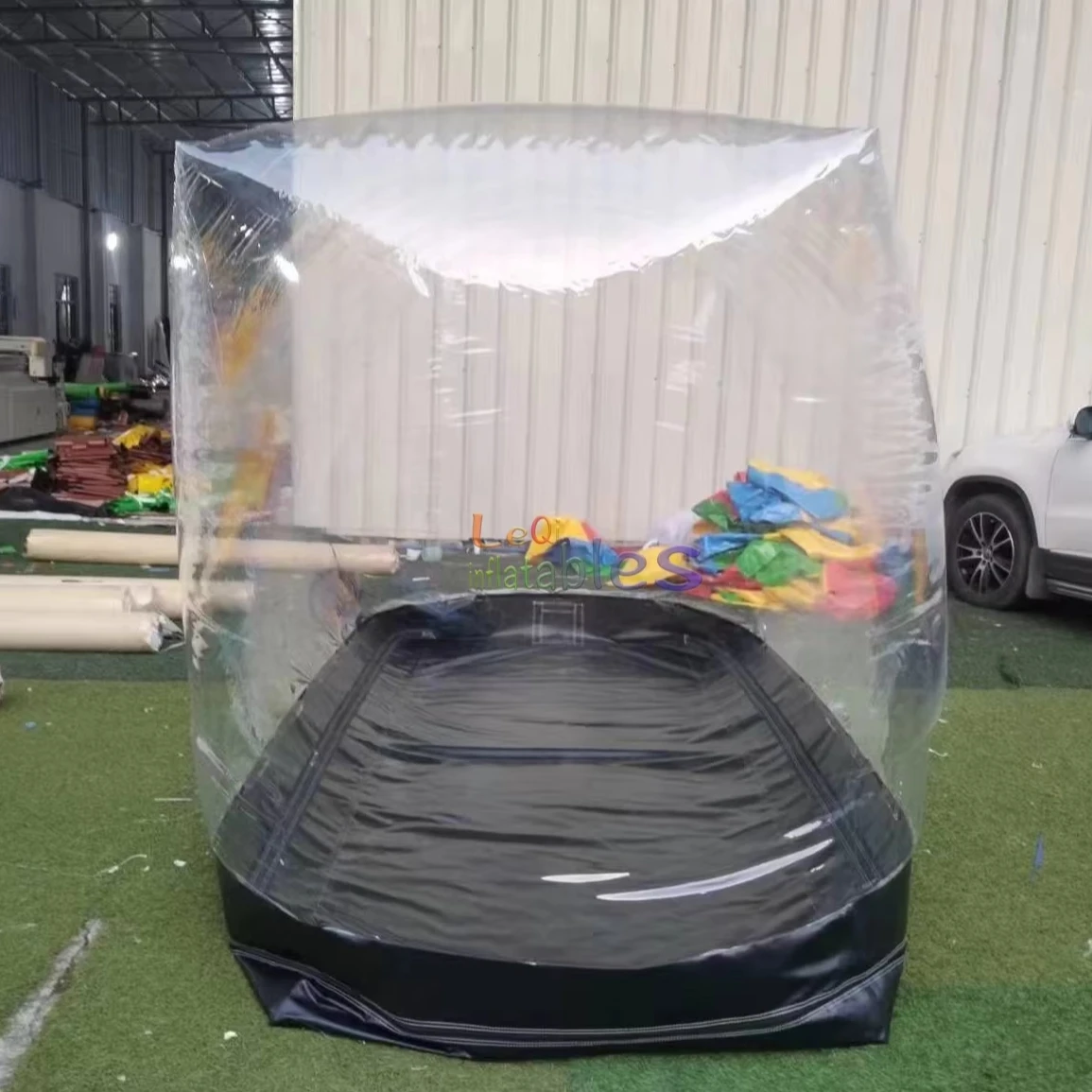 Popular Folding Inflatable Motorcycle Bubble Cover Custom PVC Transparent Inflatable Bike Bubbles For Sale