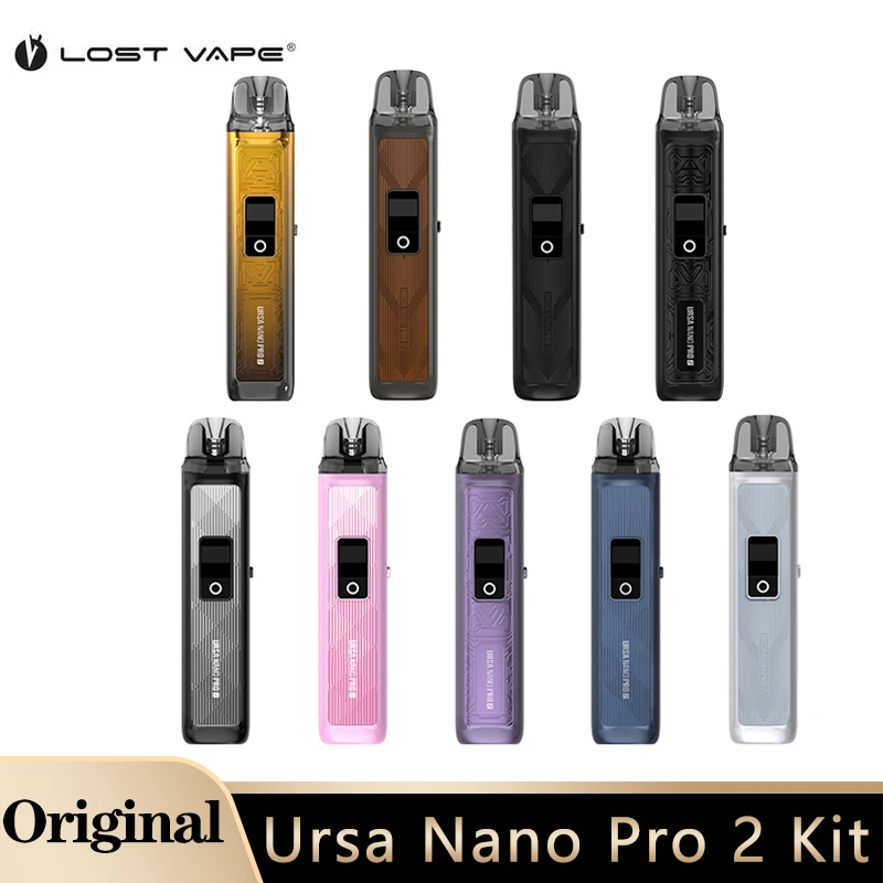 Lostvape URSA NANO Pro 2ชุด30W 1000mAh ชิป2.0เควสต์ปรับการไหลเวียนของอากาศได้พอดีกับตลับหมึก V1 V2 rdl/mtl