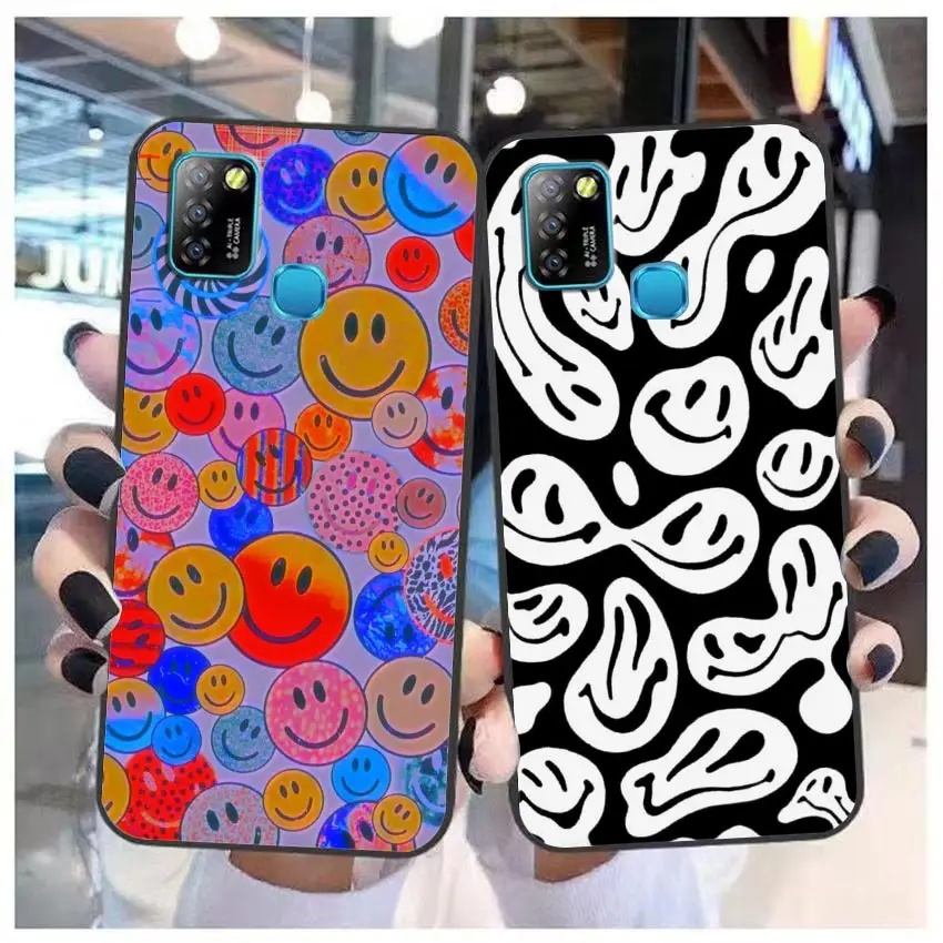 Funny Cute Trippy Face Phone Case For Infinix CAMON 19 16 ZERO 30 X NEO 20 8 POVA 5 4 2 NOTE 30 12 G96 11 10 8 Case Funda Shell