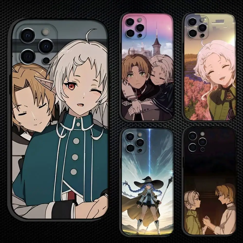 

Anime M-Mushoku T-Tensei Phone Case For iPhone 16,15,14,13,12,11 Plus,Pro Max, Others Soft Black Cover