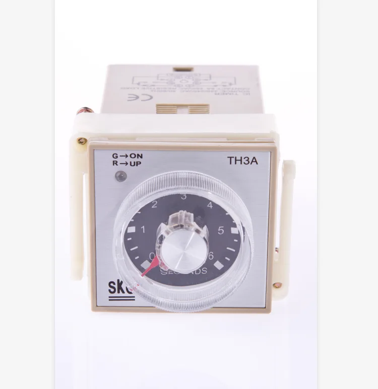 

Taiwan SKG time relay TH3A SKG 220VAC 6S (seconds) Working power 24VDC 6S