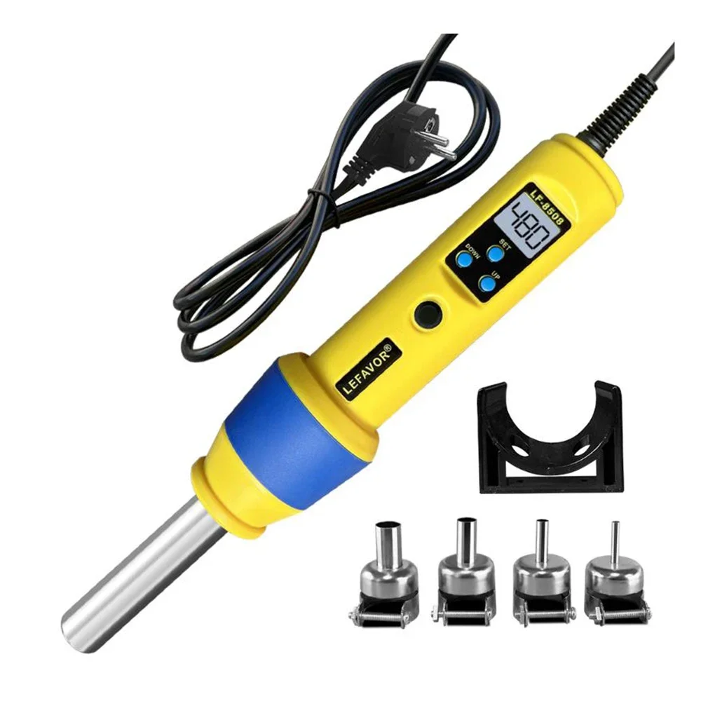 LCD Digital Heat Hot Air Gun Desoldering Soldering Station Adjustable Temperature Industrial Drying Gun Hot Air Machine